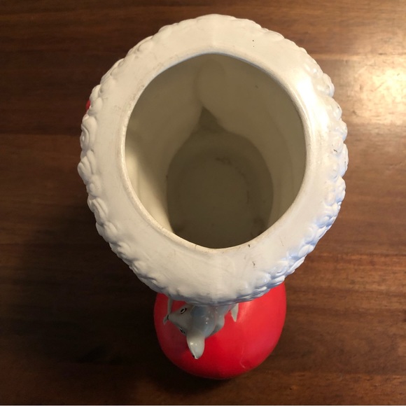 Vintage (1970’s) Large Ceramic Santa Boot with 3 Little Mice and Holly Leaf - Picture 6 of 9